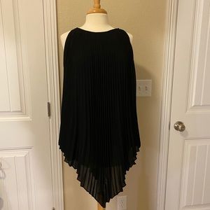 Max Studio lined pleated tunic